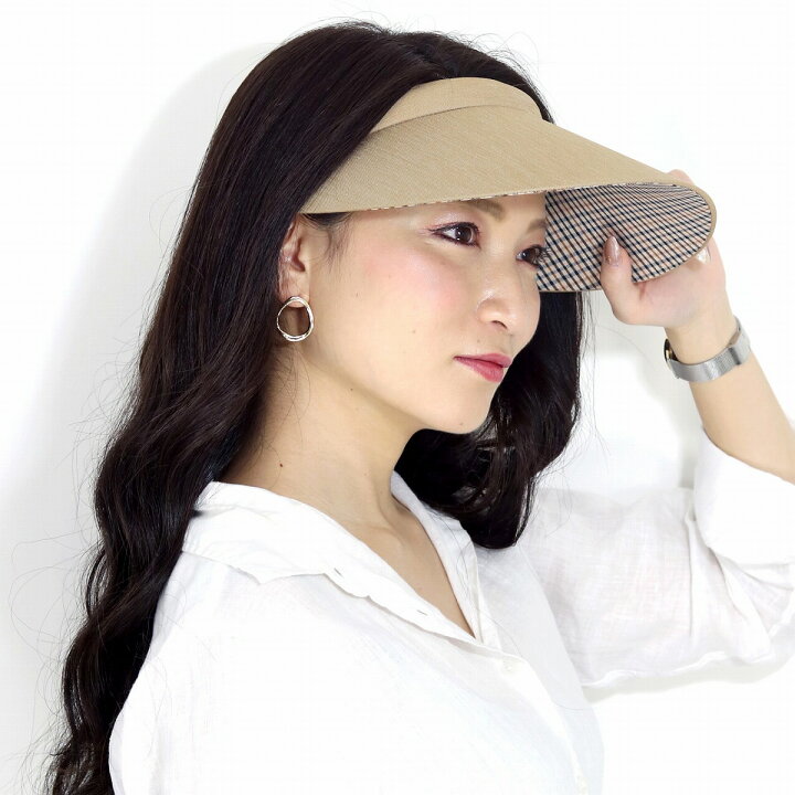 楽天市場】サンバイザー レディース 大きい 日よけ 帽子 バイザー DAKS 