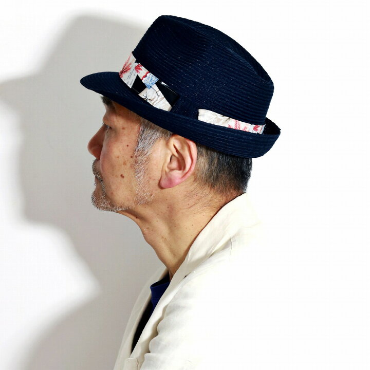 楽天市場 期間限定5 Offクーポン リバーシブルリボン アロハ柄 ストローハット 洗える 麦わら帽子 春 夏 紺色 メンズ 中折れ 帽子 レディース リゾートコーデ 紫外線対策 ハット 58cm 60cm 62cm サイズ調整 中折れハット リバーシブル 黒リボン 花柄 ネイビー Straw