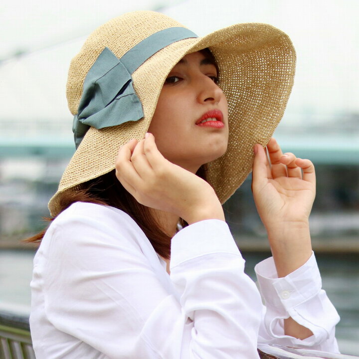 楽天市場】＼告知▽全品10％OFFクーポン／ ストローハット レディース 