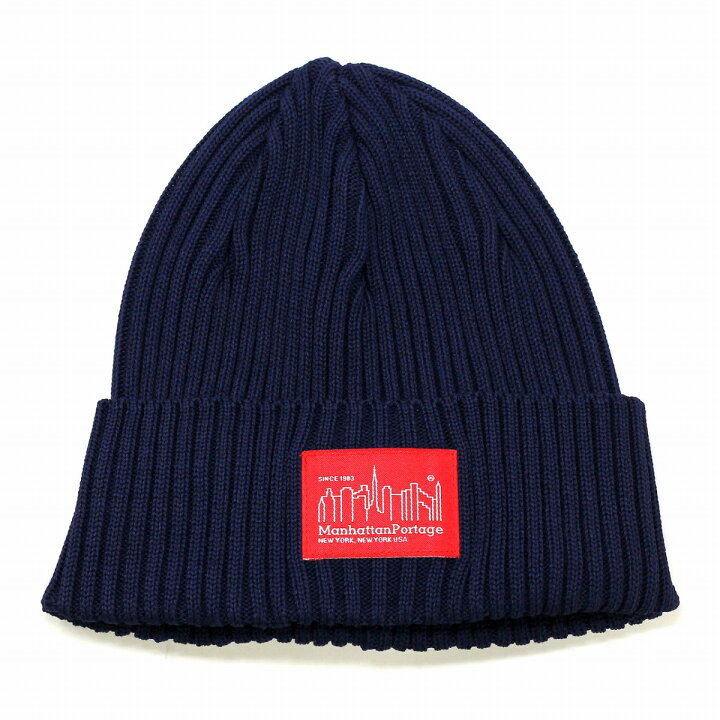 楽天市場 マンハッタンポーテージ ニット帽 リブ 春 夏 メンズ ワッチ Manhattan Portage Ridded Knit 帽子 レーヨンポリ メンズ ニットワッチ レディース フリーサイズ 紺 ネイビー Beanie Cap リンクコーデ 小物 帽子プレゼント ギフト ラッピング無料 Elehelm