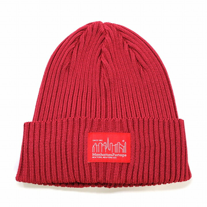 楽天市場 リブニット 帽子 春 夏 メンズ マンハッタンポーテージ タグ付き ニット帽 Manhattan Portage Ridded Knit 帽子 ワッチ レーヨンポリ メンズ ニットワッチ レディース フリーサイズ 赤 レッド Beanie Cap リンクコーデ 小物 帽子プレゼント ギフト