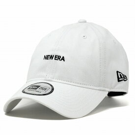 キャップ 6パネル NEWERA ロゴ ニューエラ 帽子 ミニロゴ メンズ レディース 9THIRTY 白 ホワイト [ baseball cap ]