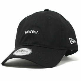 6パネル キャップ NEWERA ロゴ ニューエラ 帽子 メンズ レディース 9THIRTY 黒 ブラック [ baseball cap ]
