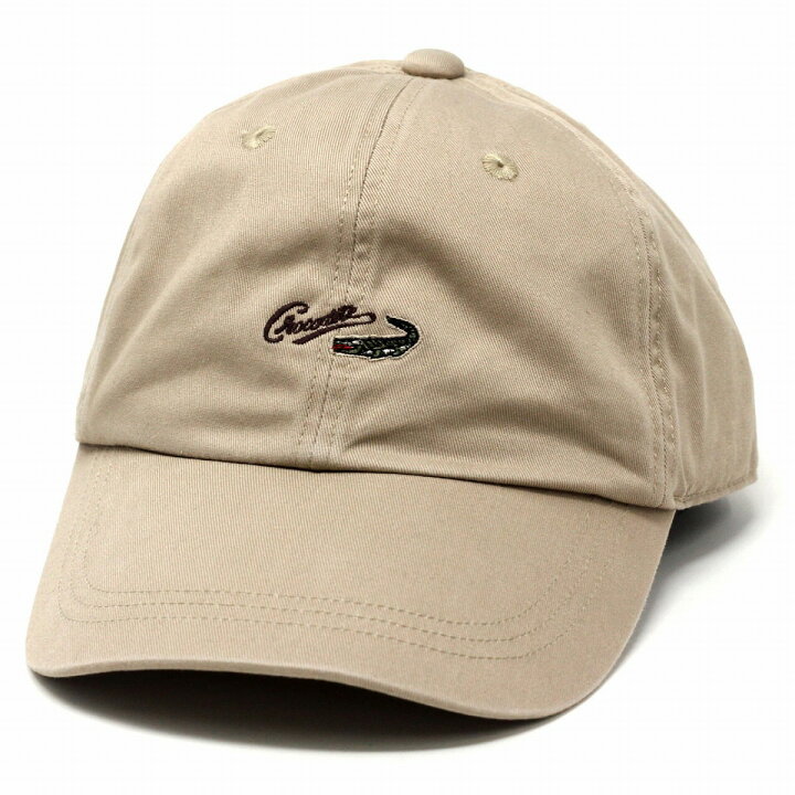 楽天市場 キャップ 春夏 キャップ メンズ 帽子 メンズ 夏 綿100 Crocodile Cap ワニ ロゴ 刺繍 ウォッシュドツイル カジュアル 手洗い可能 ベージュ Cap Elehelm帽子通販専門店