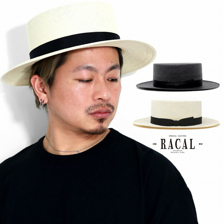 楽天市場 カンカン帽 メンズ 本パナマ ラカル パナマ帽 麦わら帽子 メンズ ボーターハット Racal ハット メンズ 日本製 麦わら帽子 メンズ キャノチェ 春 夏 ストローハット 10代 代 30代 帽子 ブランド Panama Hat Boater Hat 父の日 Elehelm帽子通販専門店