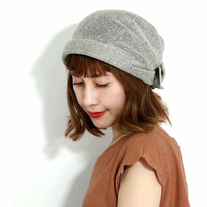 楽天市場 帽子 レディース サマーニット帽 グレージュ ニット帽 春 夏 ターバン ヘアターバン ソフトな質感 光沢糸 リボン 婦人帽子 ミセスハット ニット帽 フリーサイズ 40代 50代 60代 70代 ファッション ベージュ Beanie Cap Turban 母の日 Elehelm帽子通販