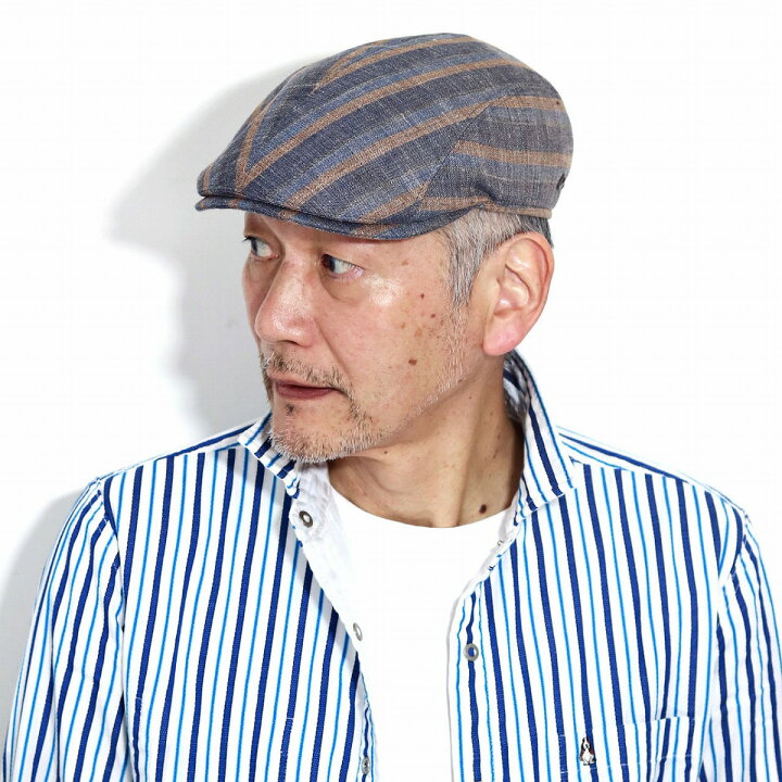 市場 メンズ Gottmann ギフト 春夏 麻素材 涼しい 父の日 リネン ハンチング ハンチング帽 送料無料 大きいサイズ 帽子 チェック柄