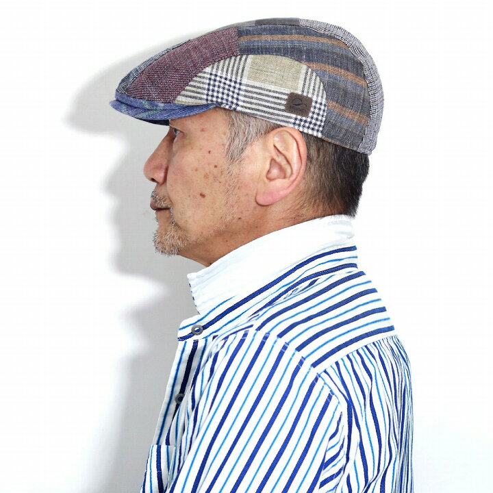 市場 メンズ Gottmann ギフト 春夏 麻素材 涼しい 父の日 リネン ハンチング ハンチング帽 送料無料 大きいサイズ 帽子 チェック柄
