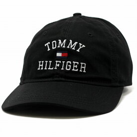 ＼本日クーポン利用で10%OFF／ キャップ メンズ tommy hilfiger ブランド ロゴキャップ 綿 トミーヒルフィガー メンズ 帽子 レ ストラップバックベルト サイズ調整可 フリー 黒 / ブラック クリスマス プレゼント 誕生日 ギフト ラッピング無料 [ baseball cap ]