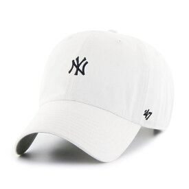 47brand 47キャップ クリーンナップ フォーティーセブン キャップ メンズ ストリート系 ブランド Yankees Baserunner '47 CLEAN UP White ホワイト 10代 20代 30代 ファッション クリスマス プレゼント ギフト 父の日 [ baseball cap ]