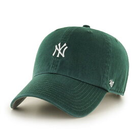 キャップ 緑 47brand 47キャップ ベースボールキャップ メンズ クリーンナップ フォーティーセブン ブランド キャップ ストリート系 ファッション Yankees Baserunner '47 CLEAN UP Dk.Green ダークグリーン メジャーリーグ プレゼント ギフト包装無料