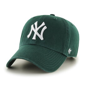 キャップ メンズ 47brand 47キャップ 帽子 クリーンナップ フォーティーセブン ブランド キャップ 緑 ニューヨーク・ヤンキース ベースボールキャップ Yankees '47 CLEAN UP Dark Green ダークグリーン [ baseball cap ]