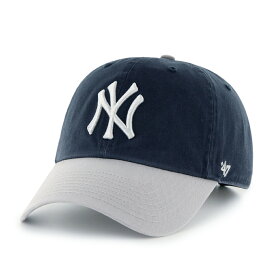 KIDS 47brand 47キャップ フォーティーセブン ブランド ニューヨーク・ヤンキース 帽子 クリーンナップ キャップ キッズ Yankees Kids '47 CLEAN UP ネイビー/グレー ベースボールキャップ 52cm 53cm 54cm 55cm 56cm 子ども 帽子 プレゼント ギフ