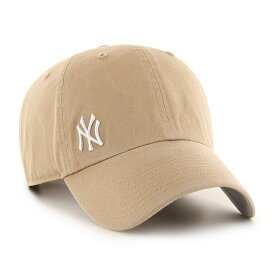 47brand クリーンナップ フォーティーセブン ブランド キャップ メンズ レディース ベースボールキャップ 帽子 綿100 ロゴ Yankees Suspense '47 CLEAN UP カーキ クリスマス プレゼント ラッピング無料 [ baseball cap ]