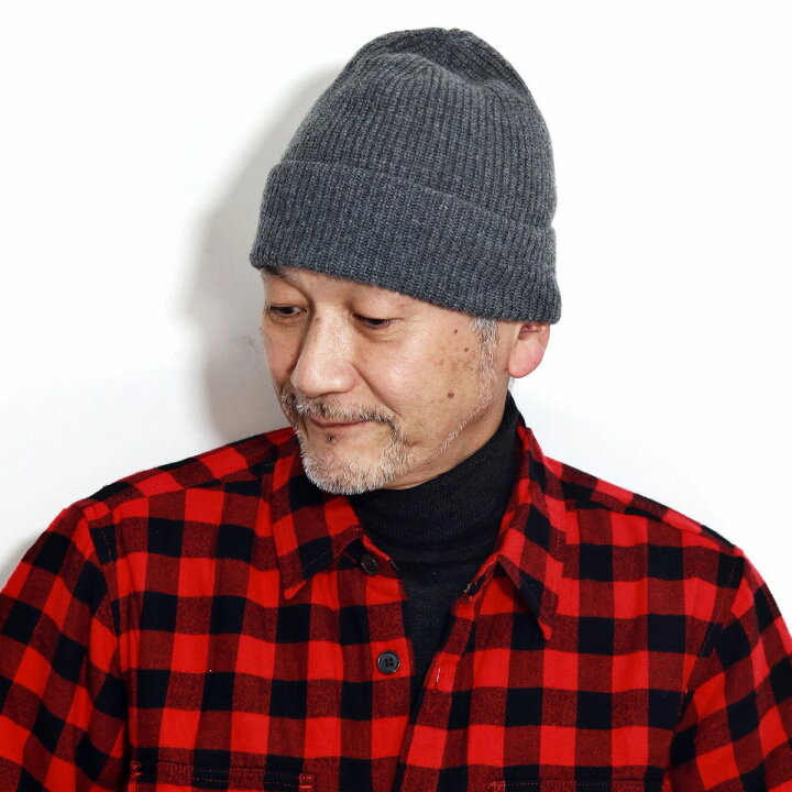 楽天市場】メンズ 帽子 カシミヤ 折り返し ニット帽 ニットワッチ  