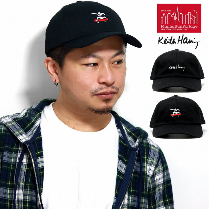 楽天市場 キースヘリング 6方 キャップ メンズ Keith Haring 帽子 メンズ コラボキャップ マンハッタンポーテージ キャップ レディース ブラック 黒 Manhattan Potage 10代 代 30代 40代 ファッション 小物 Cap Elehelm帽子通販専門店