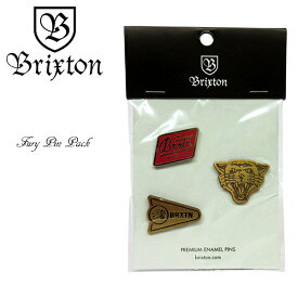 【ネコポス対応】 BRIXTON [ ブリクストン ] ピンバッチ FURY PIN PACK ピンバッジ ピンズ