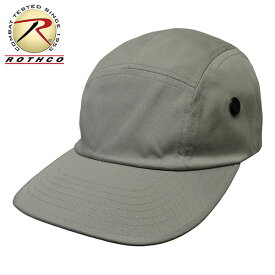 【ネコポス対応】 ROTHCO[ロスコ] キャンプキャップ - グレー ★ メンズ レディース 帽子 CAMP CAP JET CAP キャップ 大きいサイズ 無地 カモフラ ジェットキャップ ファイブパネルキャップ 5 PANEL CAP フラット ツバ アウトドア 野外 屋外 夏 フェス 登山 タウンユース