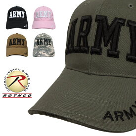 【 あす楽 】 ROTHCO [ ロスコ ] 立体ロゴ ARMY ロープロファイル キャップ DELUXE LOW PROFILE CAP ARMY ★ メンズ レディース 帽子 BB 大きいサイズ LP CAP BALL CAP TWILL CAP ベルクロ カーブ ツバ 曲がった つば アウトドア 屋外 野外 ゴルフ ベースボール