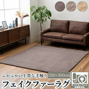 �ő�1000�~OFF�N�[�|�������O ������� �����` �傫�� �ӂ�ӂ� �~ �t�F�C�N�t�@�[ ���n ��200×300cm ��������