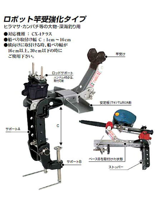 楽天市場】ロボット竿受強化タイプ 電動リール用 ミヤエポック 