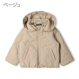 【全品10%OFFクーポン】【20%OFF】ムージョンジョン アウター 中綿ジャケット キッズ 女の子 コート 子供服 長袖 ブルゾン ジャンパー ジャケット フード 取り外し 防寒 moujonjon 90cm 100cm 110cm 120cm 130cm 女児 小学校 保育園 幼稚園 小学生 おしゃれ