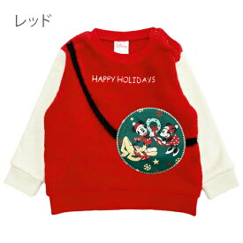 ミッキー ミニー トレーナー ディズニー クリスマス プレゼント 子供服 コスチューム 子供 キッズ ベビー サンタ コスプレ もこもこ 衣装 裏起毛 男の子 仮装 女の子 赤ちゃん 80cm 90cm 95cm 100cm 110cm 120cm 130cm ギフト 出産祝い【RCP】□