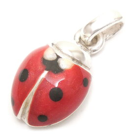SATURNO サツルノ チャーム ペンダントトップ てんとう虫 テントウムシ シルバー925 エナメル彩色 メンズ レディース