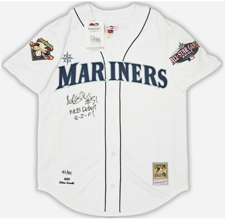 楽天市場】イチロー直筆サイン入り2001年MLBデビュー記念オールスター 