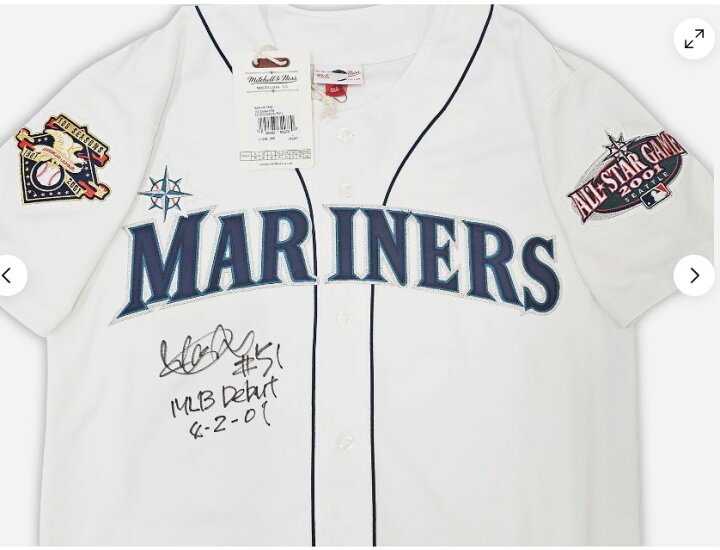 楽天市場】イチロー直筆サイン入り2001年MLBデビュー記念オールスター  