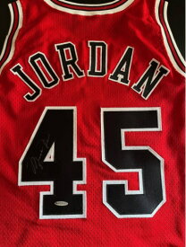 Michael Jordan Autographed 94-95 Champion Pro Cut Red Jersey #45 UDA