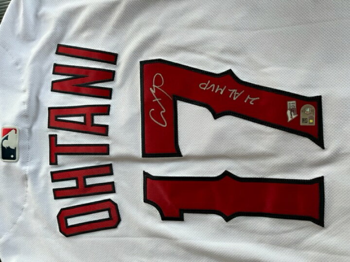楽天市場】大谷翔平 直筆サイン入り Authentic JERSEY『21 AL MVP  