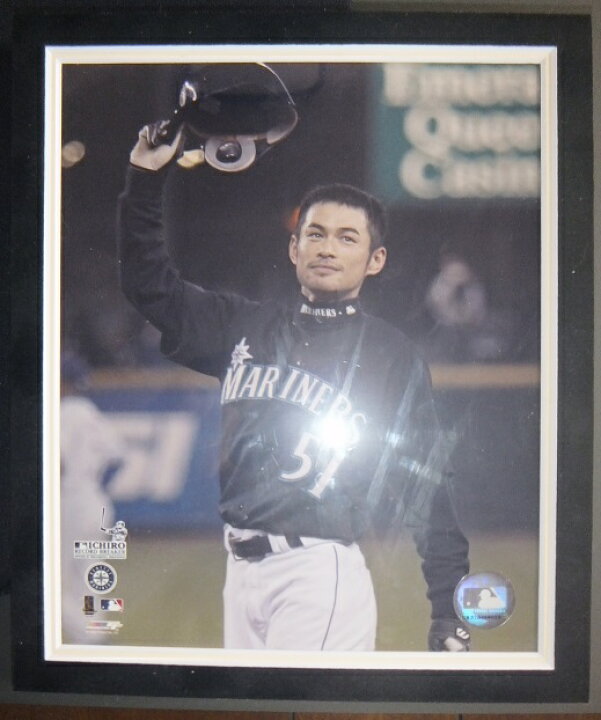 楽天市場】イチロー直筆サイン入り シーズン最多安打(258hit)記録入り 