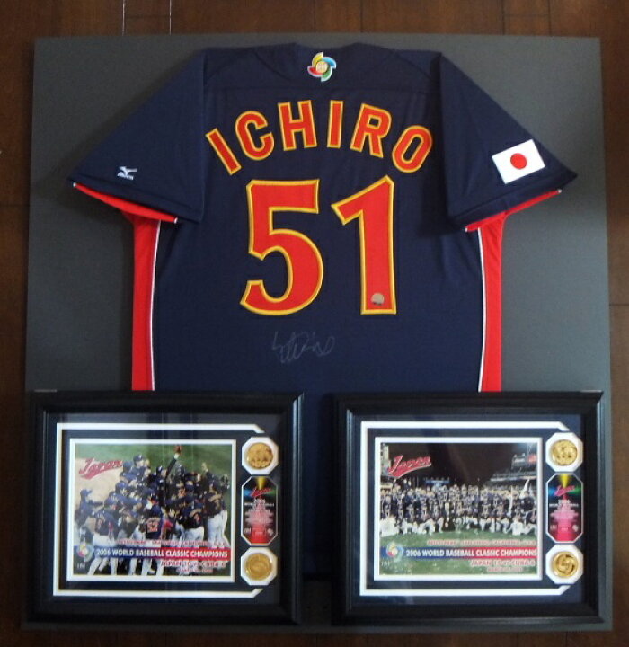楽天市場】イチロー選手 2006 WBC 直筆サイン入りジャージー(額入り 