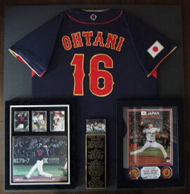 大谷翔平 WBC2023 侍JAPAN AWAYレプリカユニフォーム（刺繍）額入