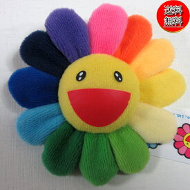 【新品/送料無料】村上隆 お花 キーチェーン ストラップ ぬいぐるみ レインボー 安全ピン付き/Kaikai Kiki murakami takashi/マルチフラワー MURAKAMI TAKASHI/ポイント消化