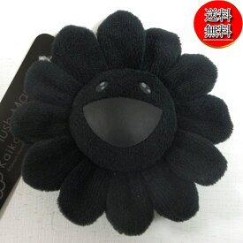 【新品/送料無料】村上隆 お花 キーチェーン ストラップ ぬいぐるみ ブラックxブラック 安全ピン付き/Kaikai Kiki murakami takashi/マルチフラワー MURAKAMI TAKASHI/ポイント消化