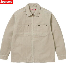 【2/18限定★P最大21倍★ご愛顧感謝デー+店P★要エントリー】【未使用品/送料無料】国内品 Supreme(シュプリーム）2024SS Washed Corduroy Zip Up Shirt（ウォッシュドコーデュロイジップアップシャツ）XL【中古】
