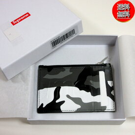 【11/18限定★P最大22倍★ご愛顧感謝デー+店P★要エントリー】【未使用品/送料無料】国内品 Supreme 2025SS Leather ZIP Card Holder/シュプリーム/レザー カードホルダー/カモ柄/カードケース/財布にも【中古】