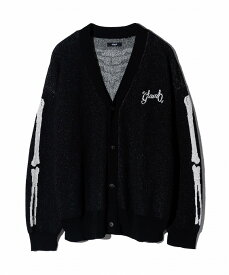 glamb 2024 Spring collection お取り寄せ商品【Skeleton Cardigan / スケルトンカーディガン】ご注文より14日前後のお届け予定。 長袖 カーディガン ボーンモチーフ 春物