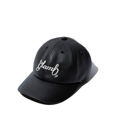 glamb 2024 Spring collection お取り寄せ商品【Spin Logo Leather Cap / スピンロゴレザーキャップ】ご注文より14日前後のお届け予定。 ロゴ入り ロゴ刺繍 レザーcap