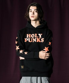 glamb 2024 Spring collection お取り寄せ商品【Holy Punks Hoodie / ホーリーパンクスフーディ】ご注文より14日前後のお届け予定。プリント プルオーバーパーカー 春物