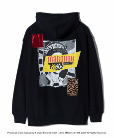 glamb 2024 Spring collection お取り寄せ商品【marquee club® Patch Hoodie / マーキークラブパッチフーディ】ご注文より14日前後のお届け予定。マーキークラブ コラボレーション スウェットパーカー バックプリント 春物