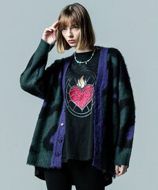 glamb 2023 Autumn collection お取り寄せ商品【Big Leopard Cardigan / ビッグレオパードカーディガン】ご注文より14日前後のお届け予定。レオパード柄.ヒョウ柄.カーディガン.ビッグサイズ,秋冬物