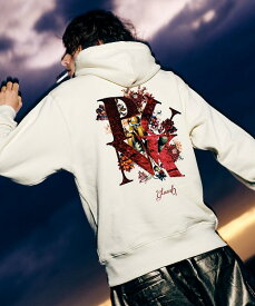 glamb 2024 Summer collection 先行予約商品【Punk Bouquet Hoodie / パンクブーケフーディ】2024年2月26日月曜日(PM20時締切)2024年6月中旬頃入荷予定。 スウェットパーカー バックプリント 春.夏物