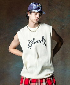 glamb 2024 Summer collection 先行予約商品【Thermal Knit Tank Top / サーマルニットタンクトップ】2024年2月26日月曜日(PM20時締切)2024年6月中旬頃入荷予定。ニットタンクトップ ノースリーブ ロゴプリント 春.夏物