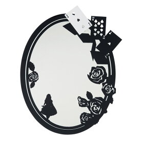 【クーポンで8％OFF！6/4 14時まで】 壁掛け 鏡 ミラー 不思議の国のアリス Rose Garden