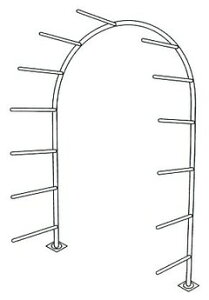 ガーデンアーチ ローズアーチ アイアン ドームアーチコネクションS 付属接続アーチ品 組立式 DIY 接続可能 バラ アーチ トンネル ローズ 薔薇 園芸用品 誘引 送料無料 おしゃれ フラワーアー