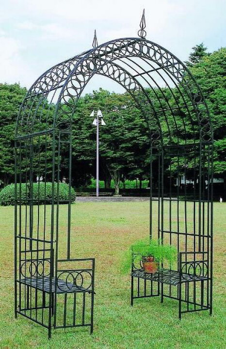 楽天市場】ガーデンアーチ ローズアーチ 高級 ロートアイアン アイアン 