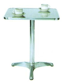 ガーデンテーブル カフェテーブル アルミテーブル角 YTS2-60 組立式 屋外用 ガーデンファニチャー テーブル 庭 ベランダ テラス おしゃれ